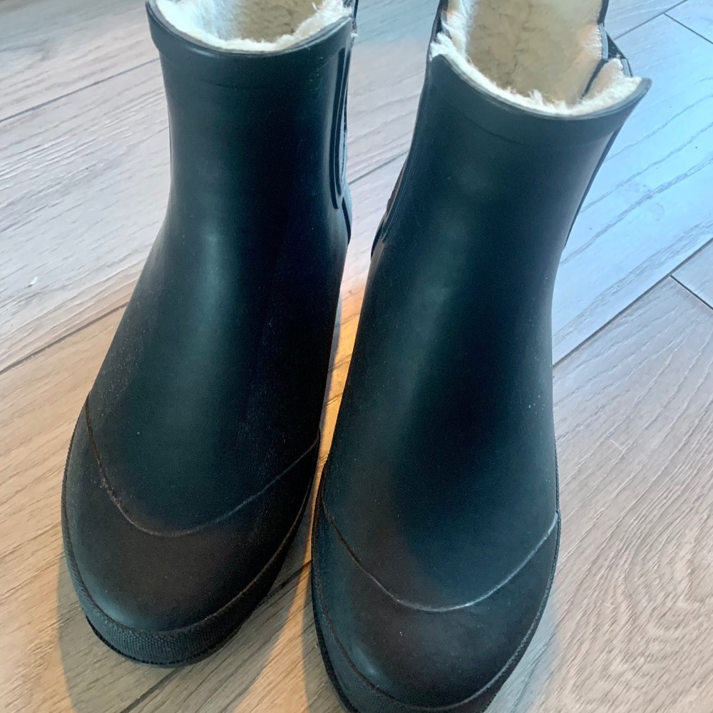J crew Chelsea lined rain boots